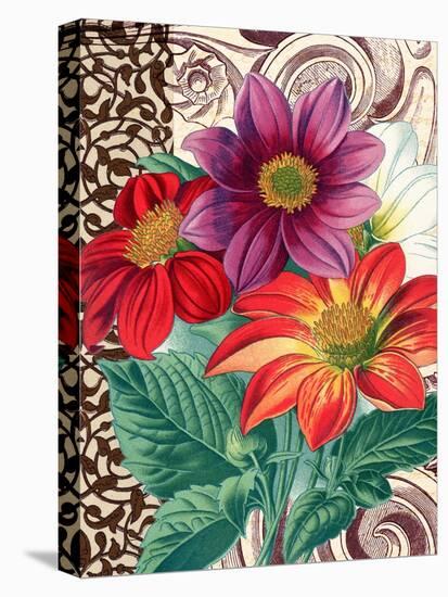 Dahlias-Piddix-Stretched Canvas