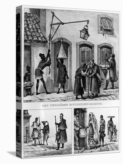 Daily Life in Brazil, from 'Travels in Brazil', Lithographed by Thierry Freres, 1839 (Litho)-Jean Baptiste Debret-Premier Image Canvas