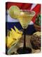 Daiquiri Cocktail and Cuban Flag, Caribbean-Nico Tondini-Premier Image Canvas