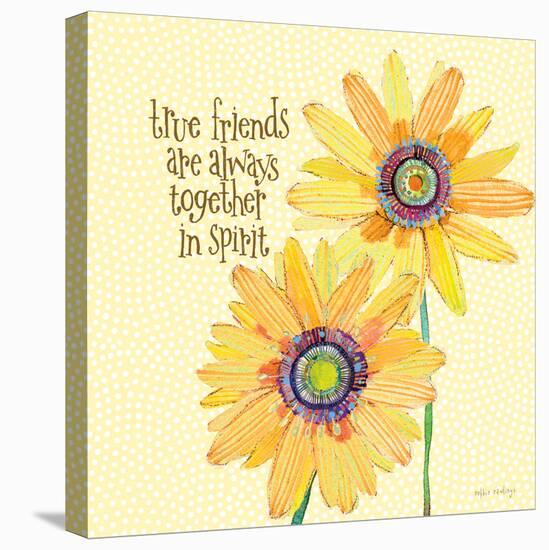 Daisy Stripes - True Friends-Robbin Rawlings-Stretched Canvas
