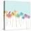 DaisyRainbow    flowers, hummingbird, floral-Robbin Rawlings-Stretched Canvas