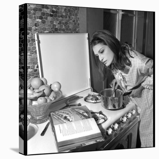 Dalida Ccooking in Her Kitchen-Marcel Begoin-Premier Image Canvas