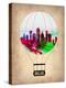 Dallas Air Balloon-NaxArt-Stretched Canvas