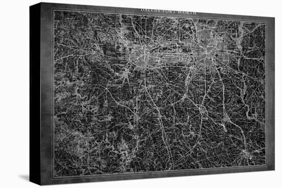 Dallas Map A-GI ArtLab-Premier Image Canvas