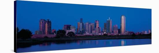 Dallas Skyline at Dusk II-null-Stretched Canvas