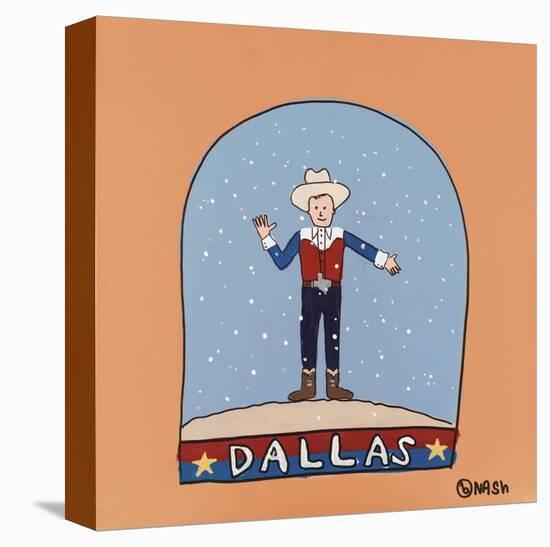 Dallas Snow Globe-Brian Nash-Stretched Canvas