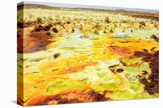 Dallol hot spring with salt, Dallol Volcano, Ethiopia-Eric Baccega-Premier Image Canvas