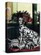 "Dalmatian and Pups," January 13, 1945-Stevan Dohanos-Premier Image Canvas