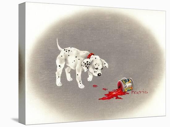 Dalmation 6- Caught Red Pawed-Peggy Harris-Premier Image Canvas