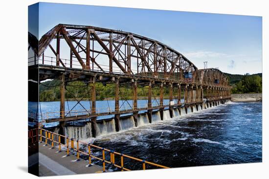 Dam on the Mohawk River in the Erie Canal System, New York, USA-Joe Restuccia III-Premier Image Canvas