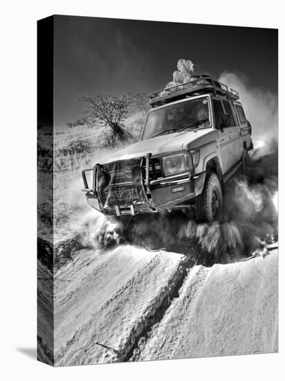 Damaraland, Four Wheel Drive Vehicles are the Best Means of Travel in Desert Environment, Namibia-Mark Hannaford-Premier Image Canvas