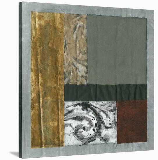 Damask Abstraction I-Jennifer Goldberger-Stretched Canvas