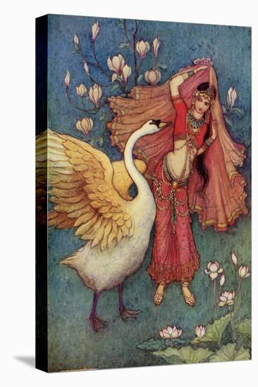 Damayanti and the Swan-Warwick Goble-Premier Image Canvas