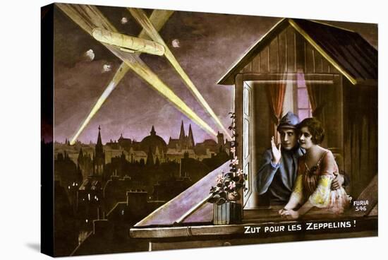 Damn the Zeppelins!, 1915-null-Premier Image Canvas