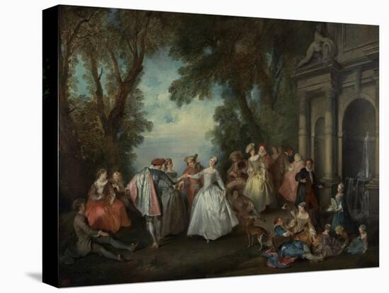 Dance before a Fountain, c.1724-Nicolas Lancret-Premier Image Canvas