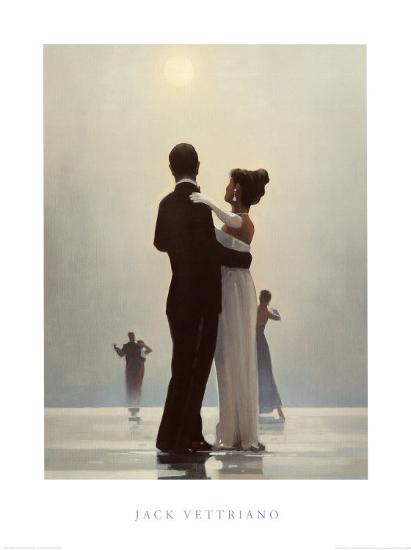 Dance Me to the End of Love-Jack Vettriano-Stretched Canvas