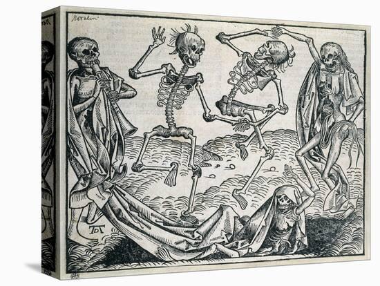 Dance of Death (1493)-Michael Wolgemut-Stretched Canvas