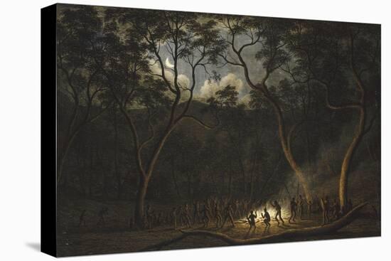 Dance of the Natives of Van Diemen's Land, Moonlight-John Glover-Premier Image Canvas
