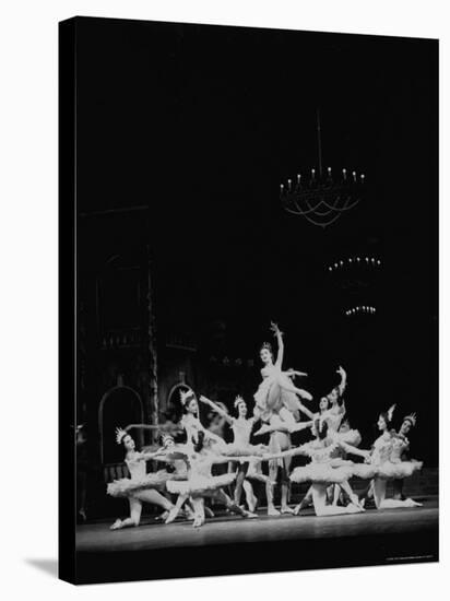 Dancer Moira Shearer Playing Lead in Cinderella Ballet, Acting with Michael Somes, the Prince-William Sumits-Premier Image Canvas