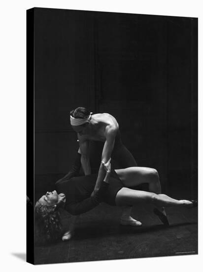 Dancer Valerie Bettis Rehearsing a Ballet Based on the William Faulkner Novel as I Lay Dying-Nina Leen-Premier Image Canvas