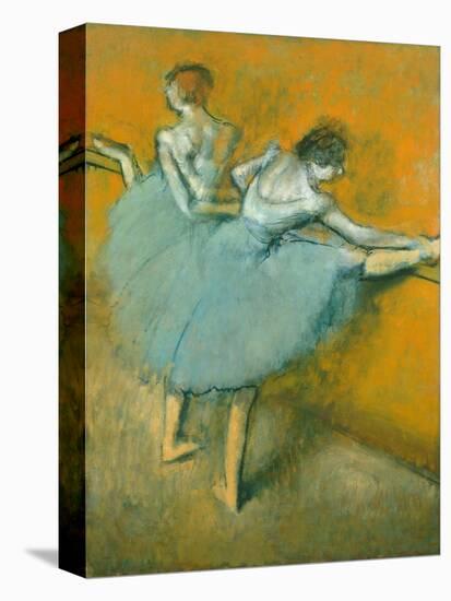 Dancers at the Barre-Edgar Degas-Premier Image Canvas