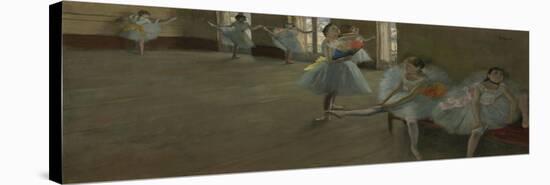 Dancers in the Classroom, C.1880 (Oil on Canvas)-Edgar Degas-Premier Image Canvas
