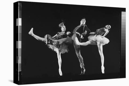 Dancers Jacques D'Amboise and Suki Schorr in NYC Ballet Production of "Stars and Stripes"-Gjon Mili-Premier Image Canvas
