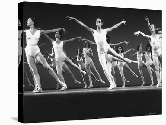 Dancers of New York City Ballet Company Rehearsing for Production of Symphony in Three Movements-Gjon Mili-Premier Image Canvas