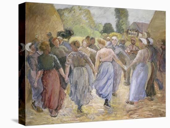 Dancing Countrywomen-Camille Pissarro-Premier Image Canvas