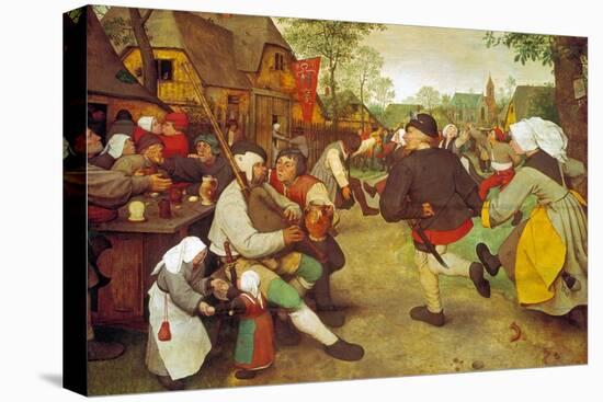 Dancing Farmers, about 1568-Pieter Bruegel the Elder-Premier Image Canvas