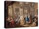 Dancing scene in palace, c.1730-Johann Georg Platzer-Premier Image Canvas