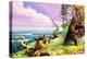 Daniel Boone Blazes the Wilderness Trail-Severino Baraldi-Premier Image Canvas