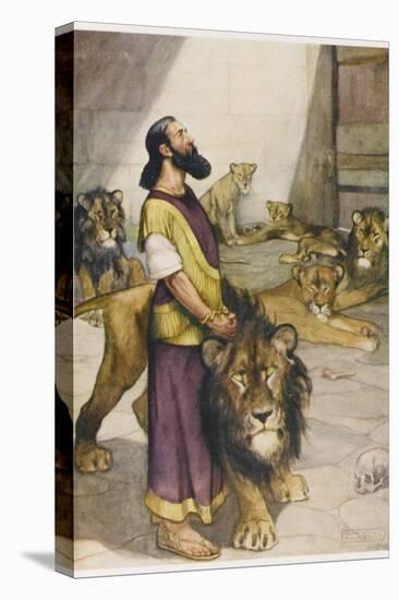 Daniel in Lion's Den-null-Premier Image Canvas