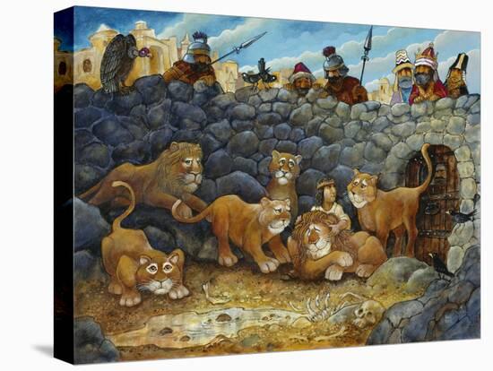 Daniel in Lions Den-Bill Bell-Premier Image Canvas