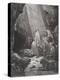 Daniel in the Den of Lions, Daniel 6:16-17, Illustration from Dore's 'The Holy Bible', Engraved…-Gustave Doré-Premier Image Canvas