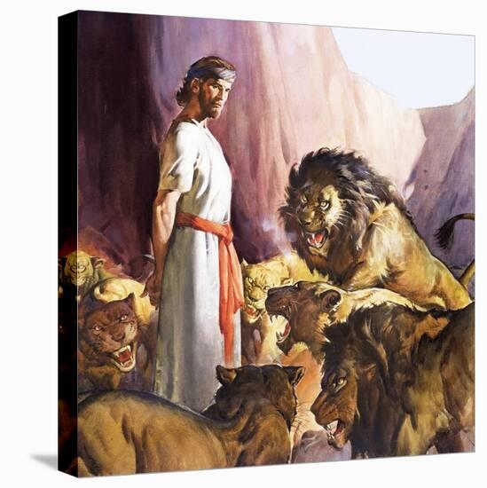 Daniel in the Lions' Den-McConnell-Premier Image Canvas