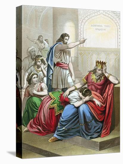 Daniel Interpreting the Writing on the Wall at the Feast of Belshazzar, King of Babylon-null-Premier Image Canvas