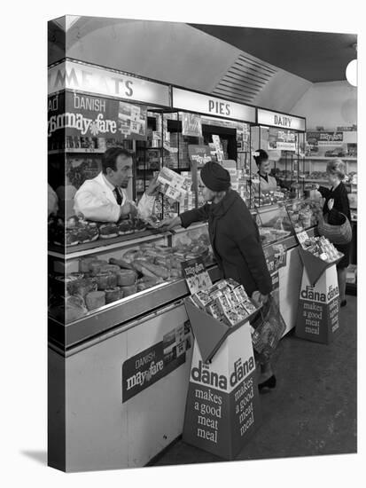 Danish Bacon May Fare Shop Display, Wath Upon Dearne, South Yorkshire, 1964-Michael Walters-Premier Image Canvas