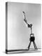 Danish Gymnastics Champion Hans Elmann Executing High Front Vault-Gjon Mili-Premier Image Canvas