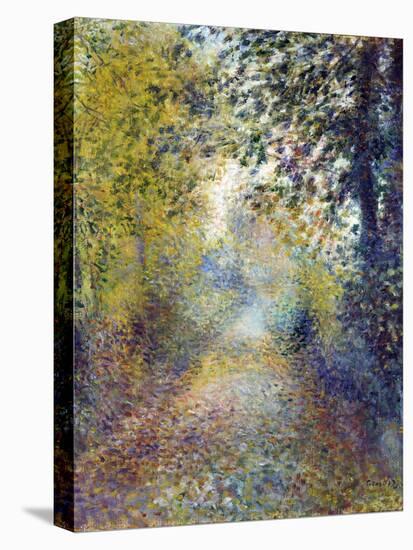 Dans Les Bois  (In the Woods) Peinture De Pierre Auguste Renoir (1841-1919) 1880 Dim 55,8X46,3 Cm-Pierre Auguste Renoir-Premier Image Canvas