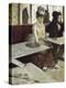 Dans Un Caf‚, Dit Aussi L'Absinthe (In a Caf‚, also Called Absinthe)-Edgar Degas-Premier Image Canvas