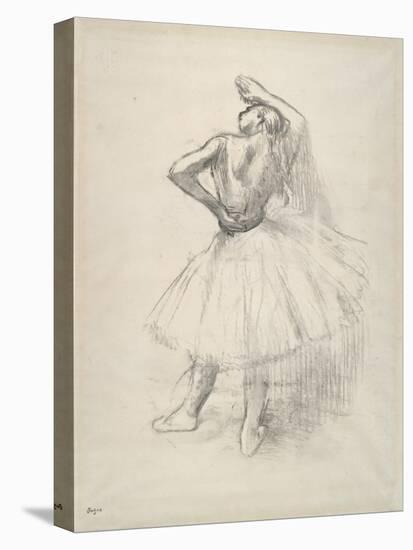 Danseuse debout, le bras droit levé , c.1891-Edgar Degas-Premier Image Canvas