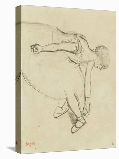 Danseuse en quatrième position-Edgar Degas-Premier Image Canvas