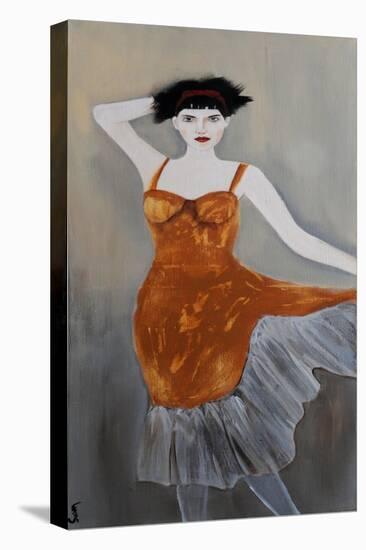 Danseuse in Burnt Orange, 2016-Susan Adams-Premier Image Canvas