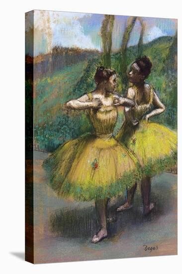 Danseuses Jupes Jaunes (Deux Danseuses En Jaun)-Edgar Degas-Premier Image Canvas