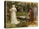 Dante and Beatrice, C.1916-17 (Oil on Canvas)-John William Waterhouse-Premier Image Canvas