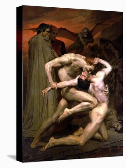 Dante and Virgil in Hell, 1850-William Adolphe Bouguereau-Premier Image Canvas