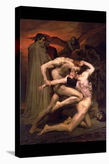 Dante and Virgil in Hell-William Adolphe Bouguereau-Stretched Canvas