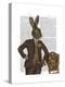 Dapper Hare-Fab Funky-Stretched Canvas