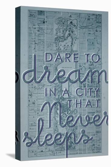 Dare to Dream in a City the Never Sleeps - 1867, New York City, Central Park Composite Map-null-Premier Image Canvas